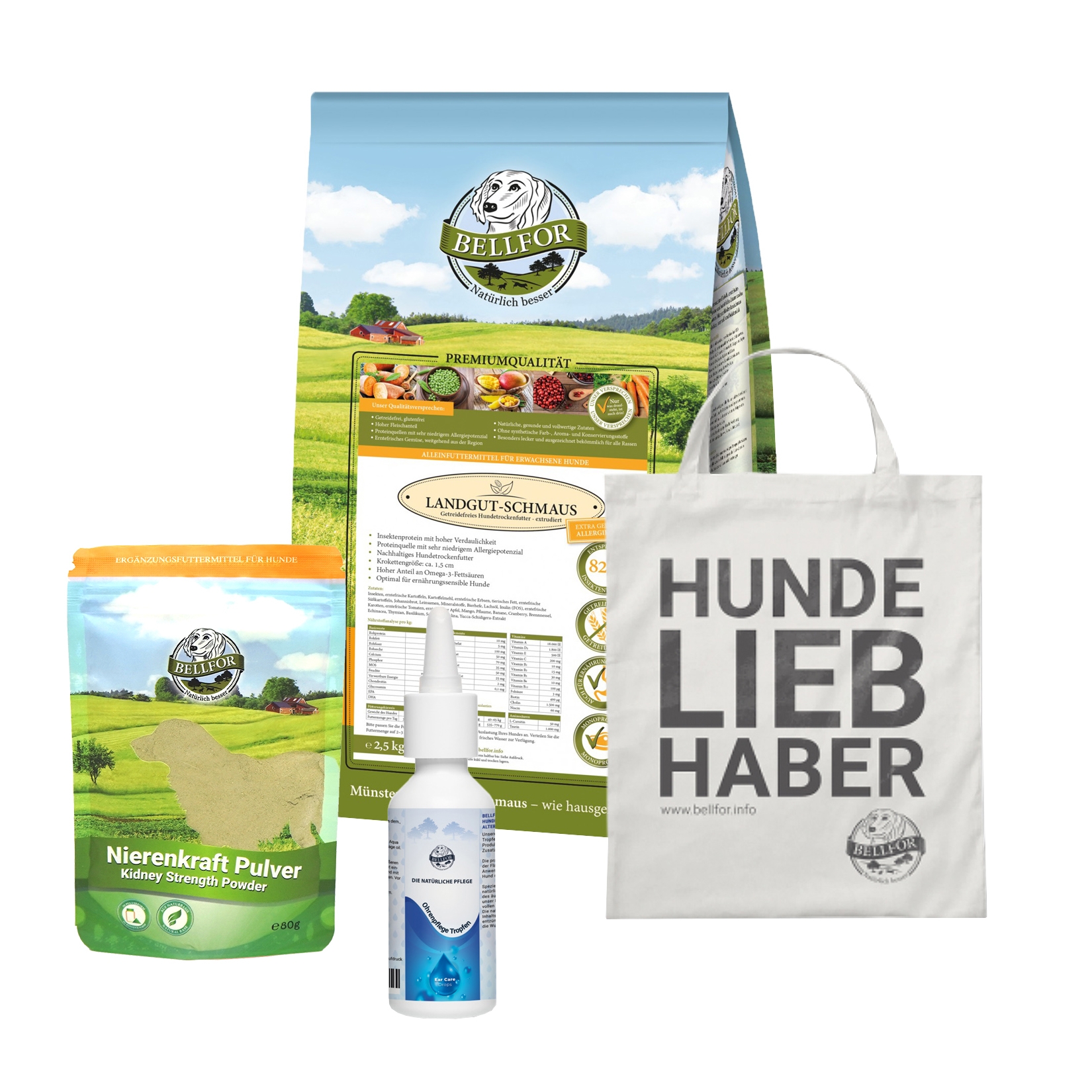 Sparset für mittelgroße Hunde mit Futtermittelallergie und Ohrenjucken