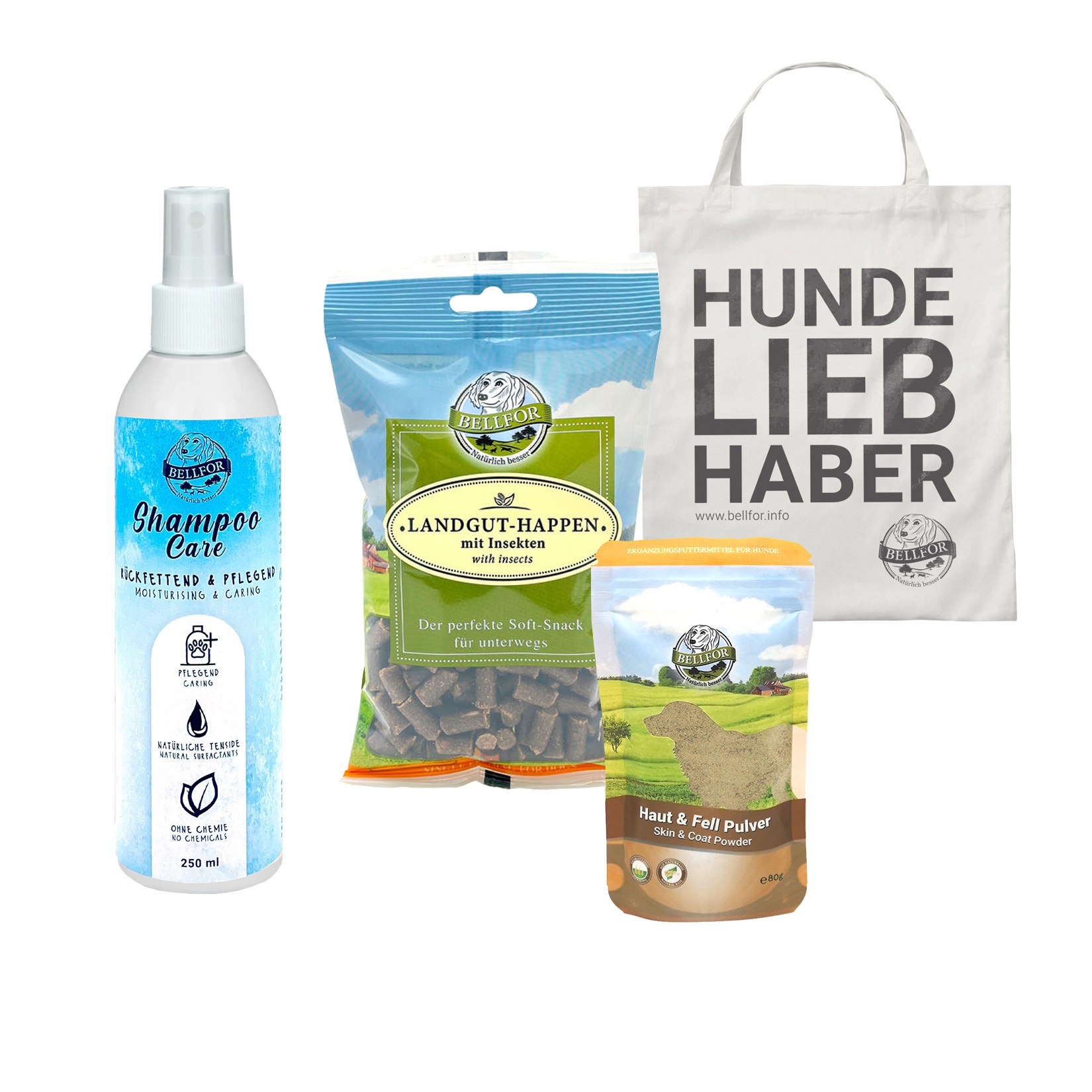 Körperpflege-Sparset mit rückfettendem Hundeshampoo