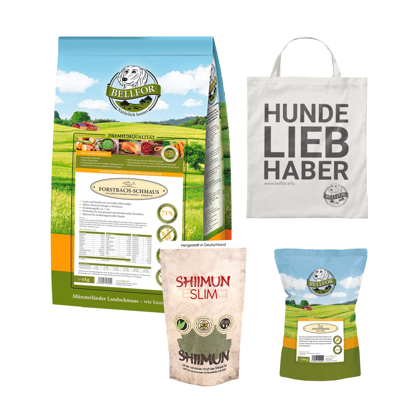 Sparset mit Forstbach-Schmaus Trockenfutter für übergewichtige, große Hunde