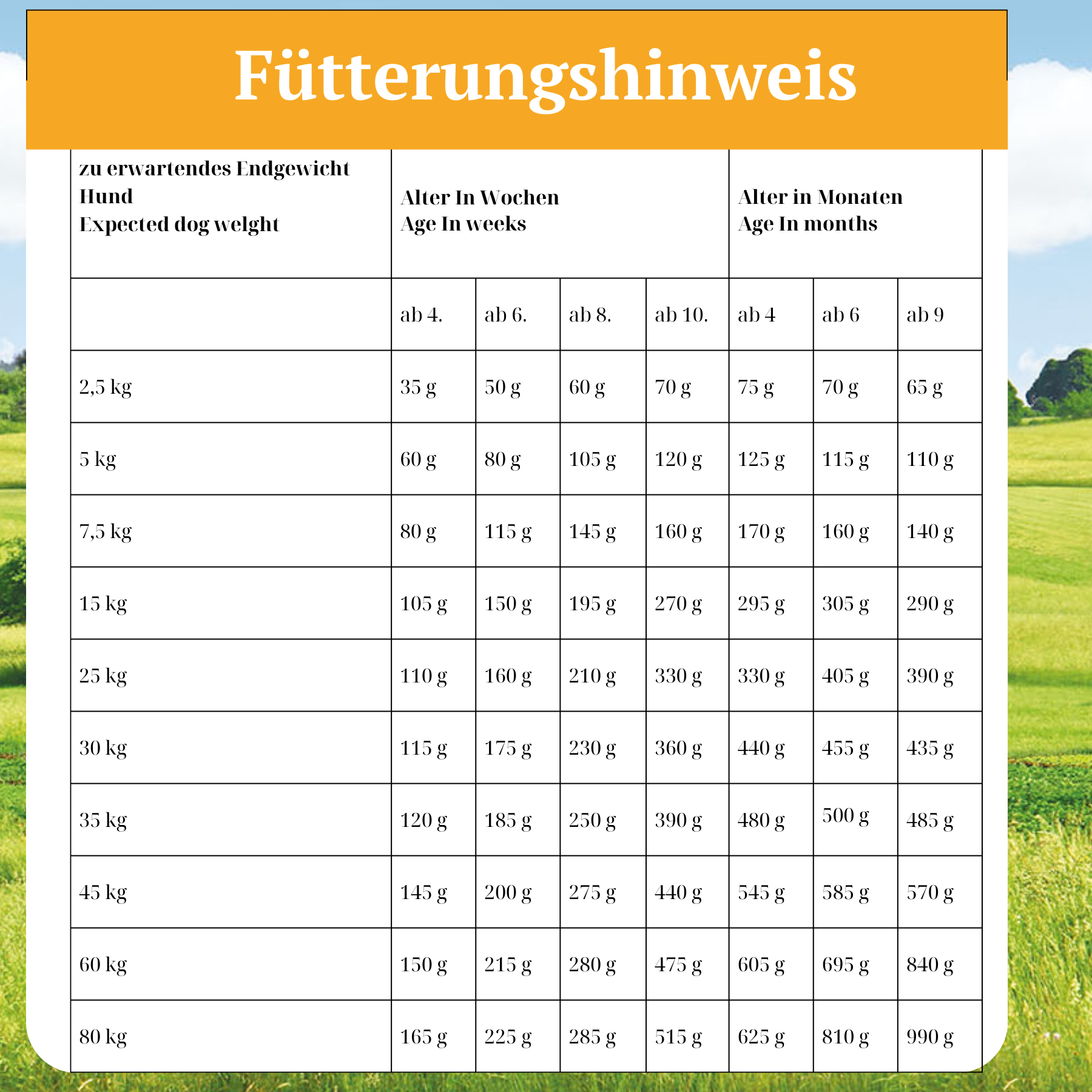 Kaltgepresstes Trockenfutter für Welpen & Junge Hunde mit Huhn - Wiesen-Schmaus Junior - 10 kg