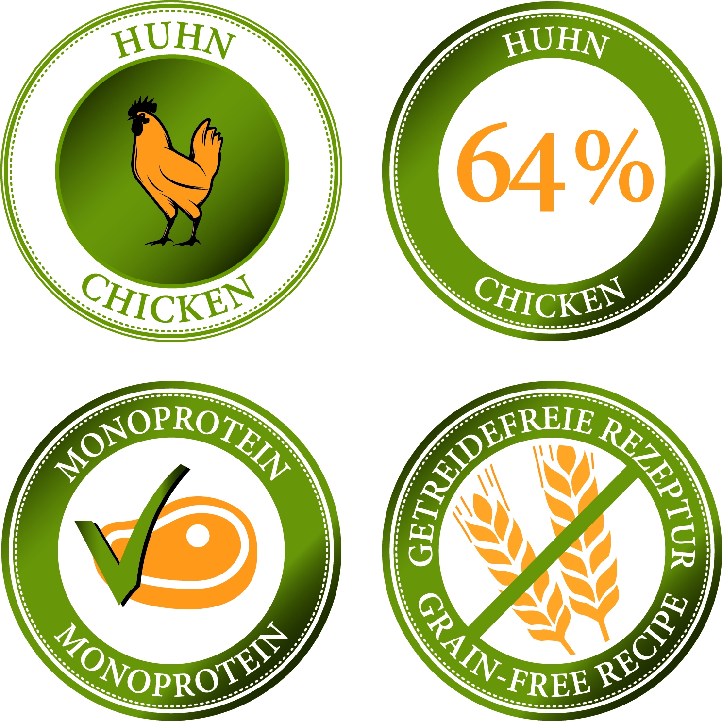 Hundenassfutter mit Huhn - Hundenassfutter Getreidefrei - Freiland-Menü von Bellfor Hundefutter - 800 g