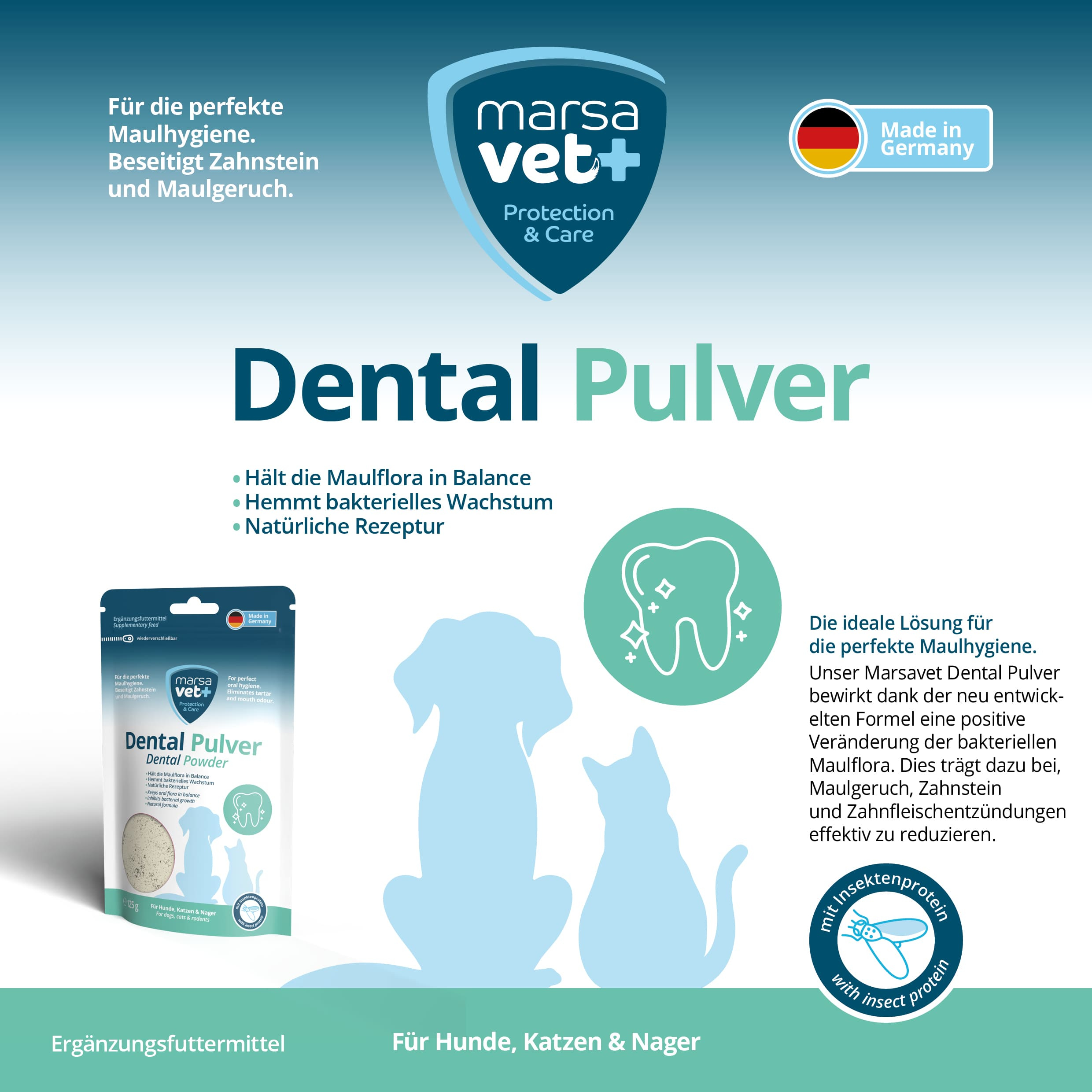 Marsavet Dental Pulver - 125 g 