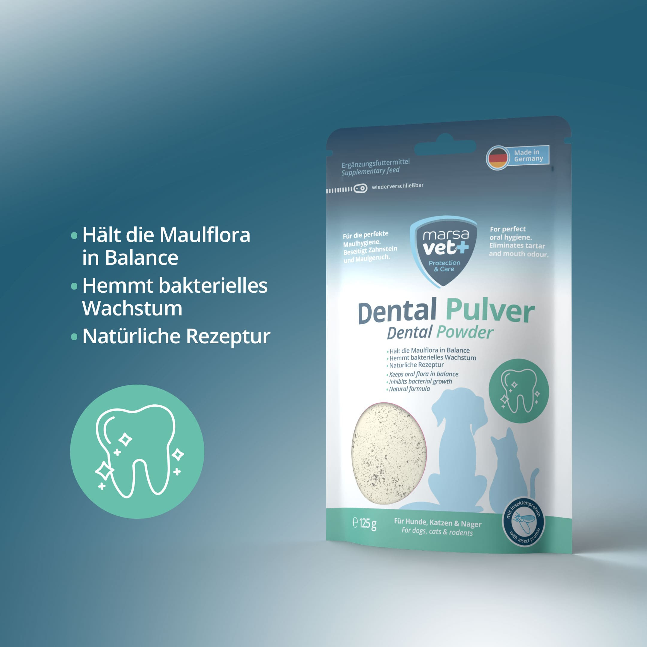 Marsavet Dental Pulver - 125 g 