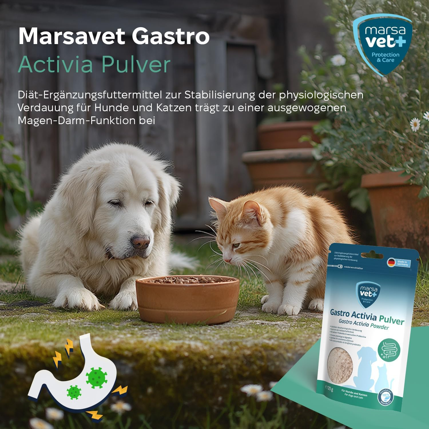 Marsavet Gastro Activia Pulver - 125 g 