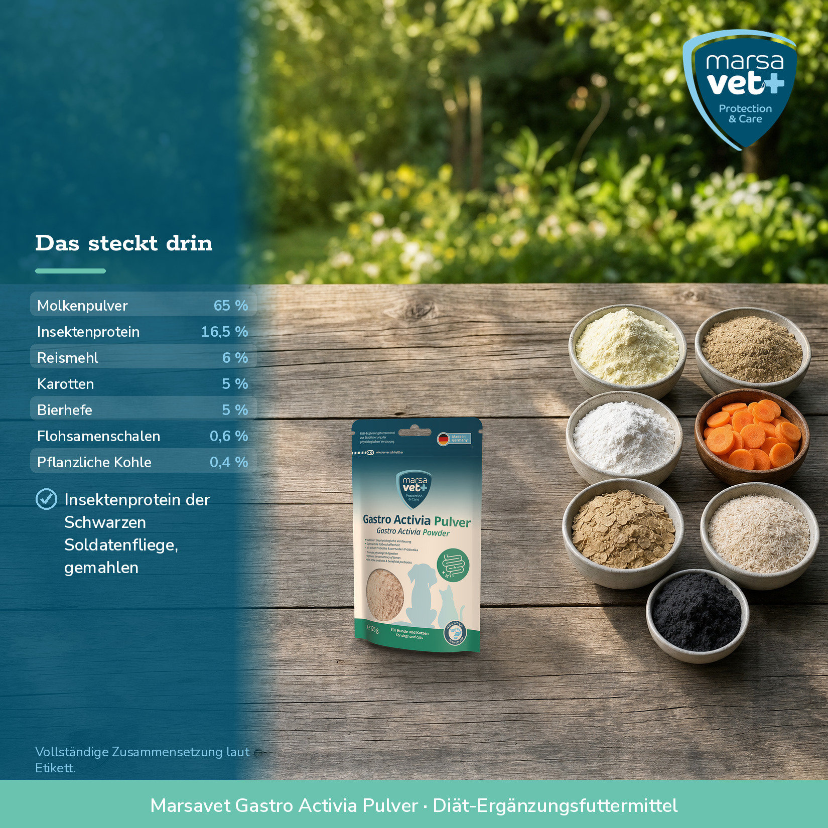 Marsavet Gastro Activia Pulver - 125 g