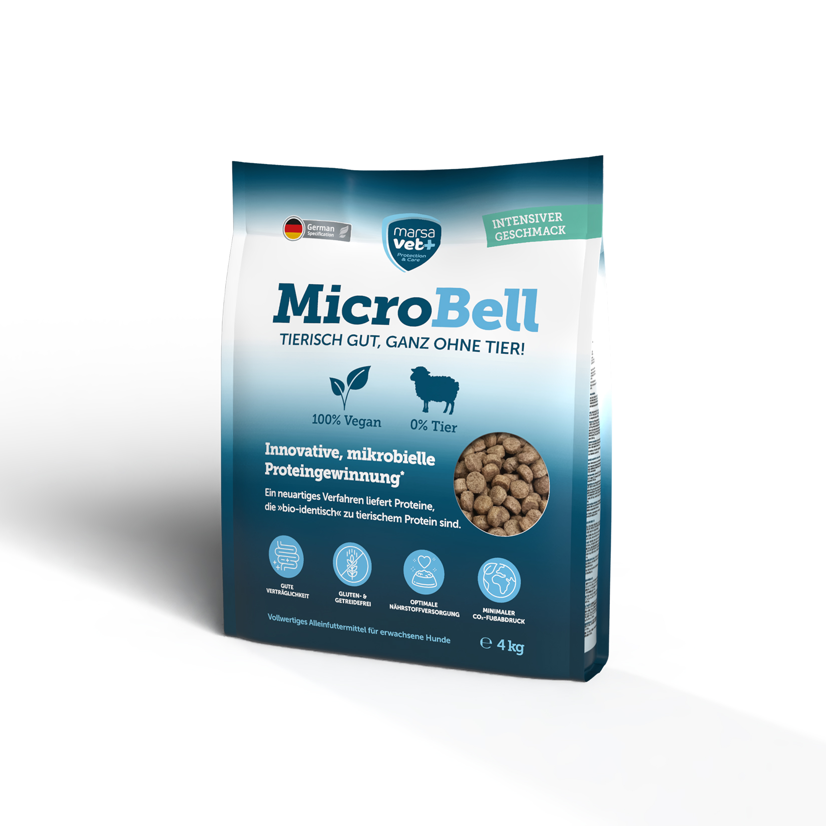 Marsavet Trockenfutter mit mikrobiellem Protein - MicroBell - 4 kg