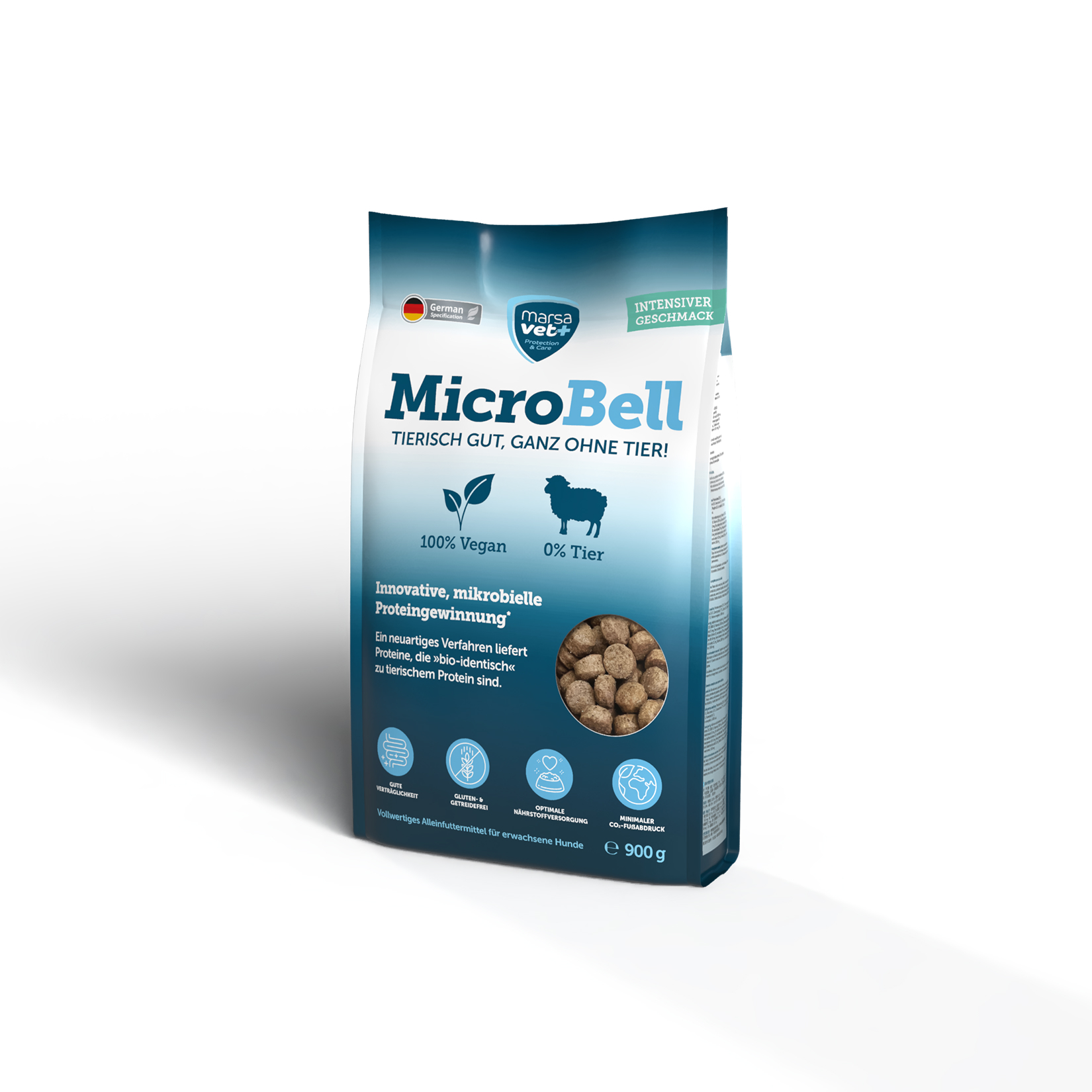 Marsavet Trockenfutter mit mikrobiellem Protein - MicroBell - 900 g
