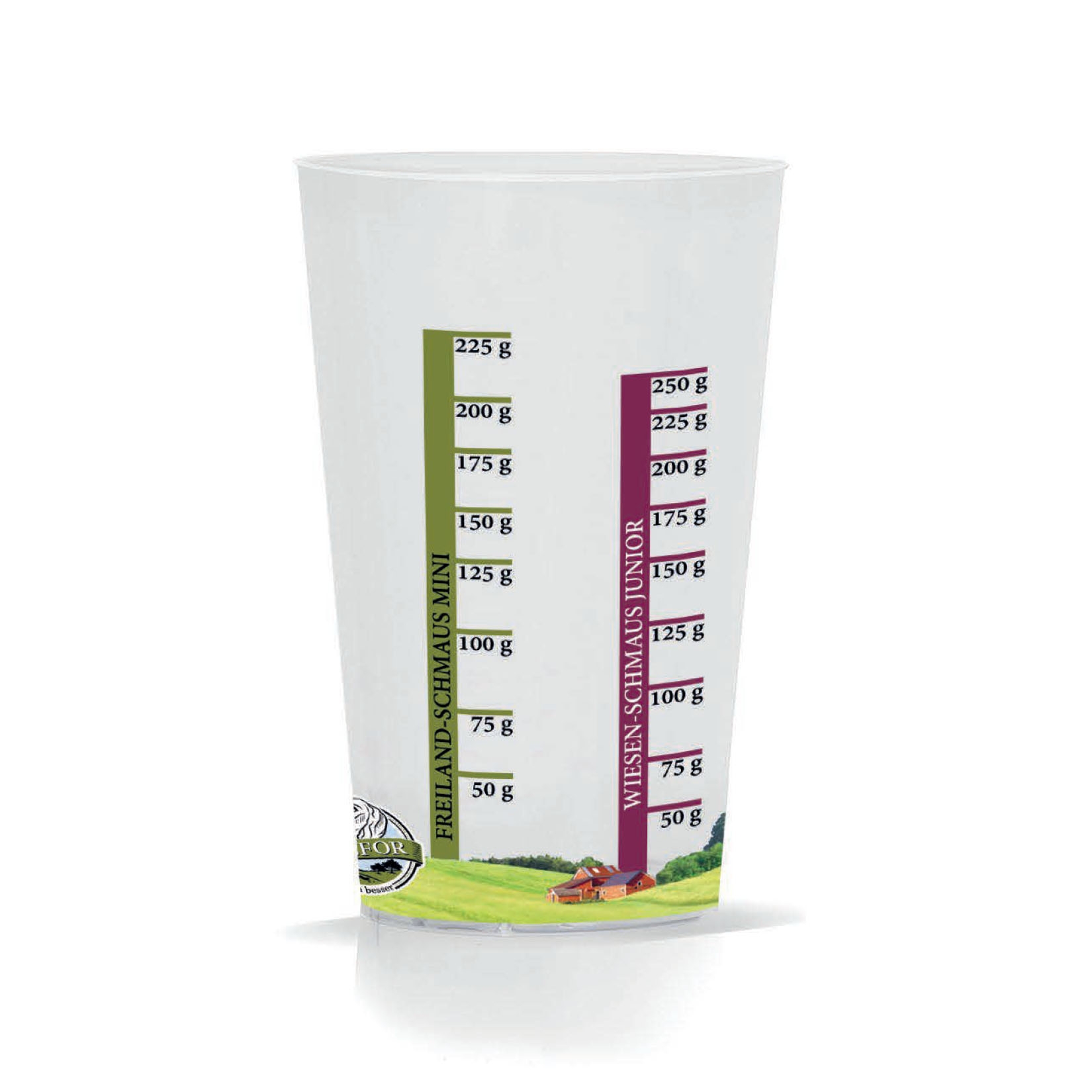 Hochwertiger Messbecher für Welpenfutter und für kleine Rassen