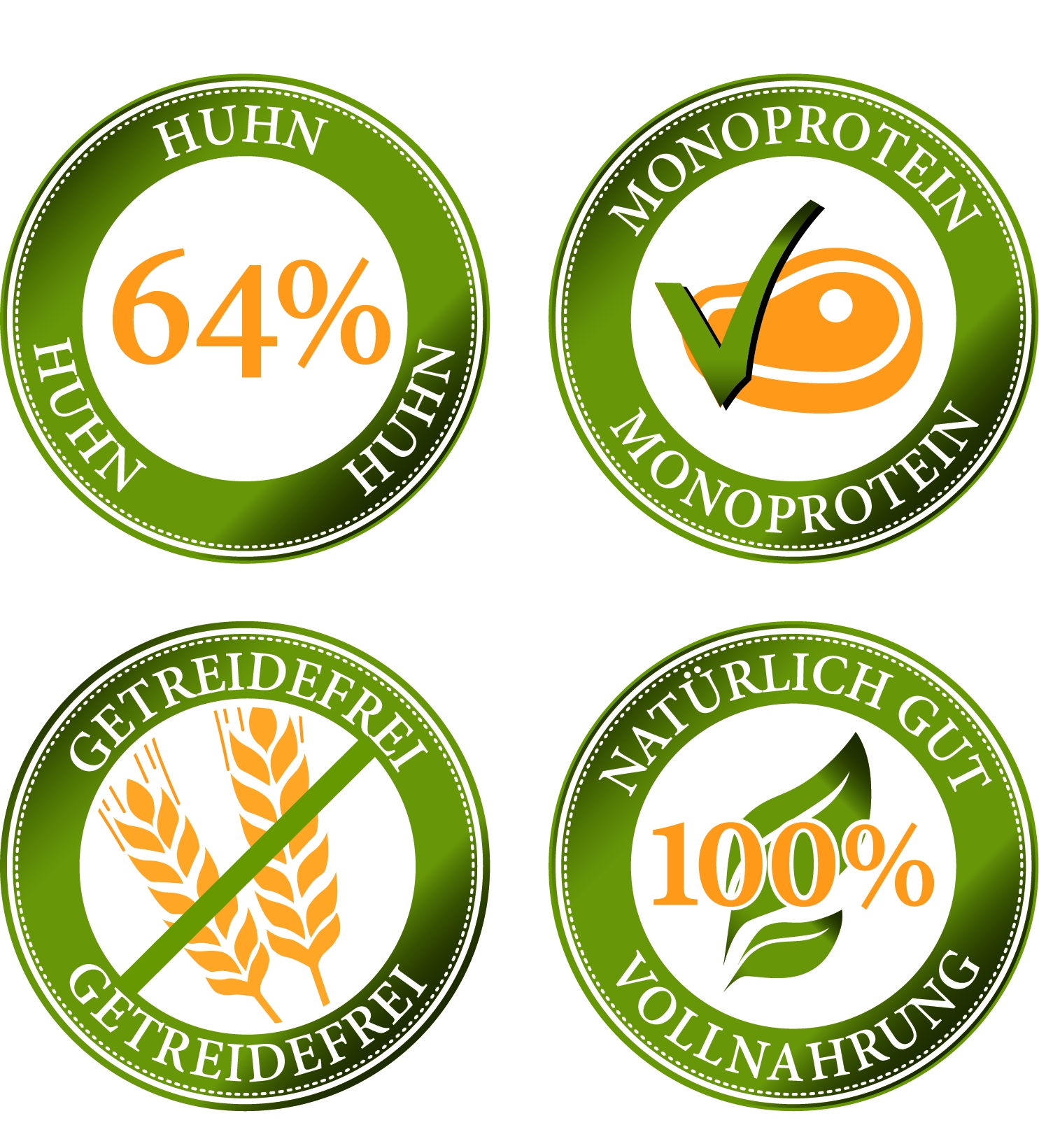 Hundefutter Nass mit Huhn - Freiland-Menü - 400 g