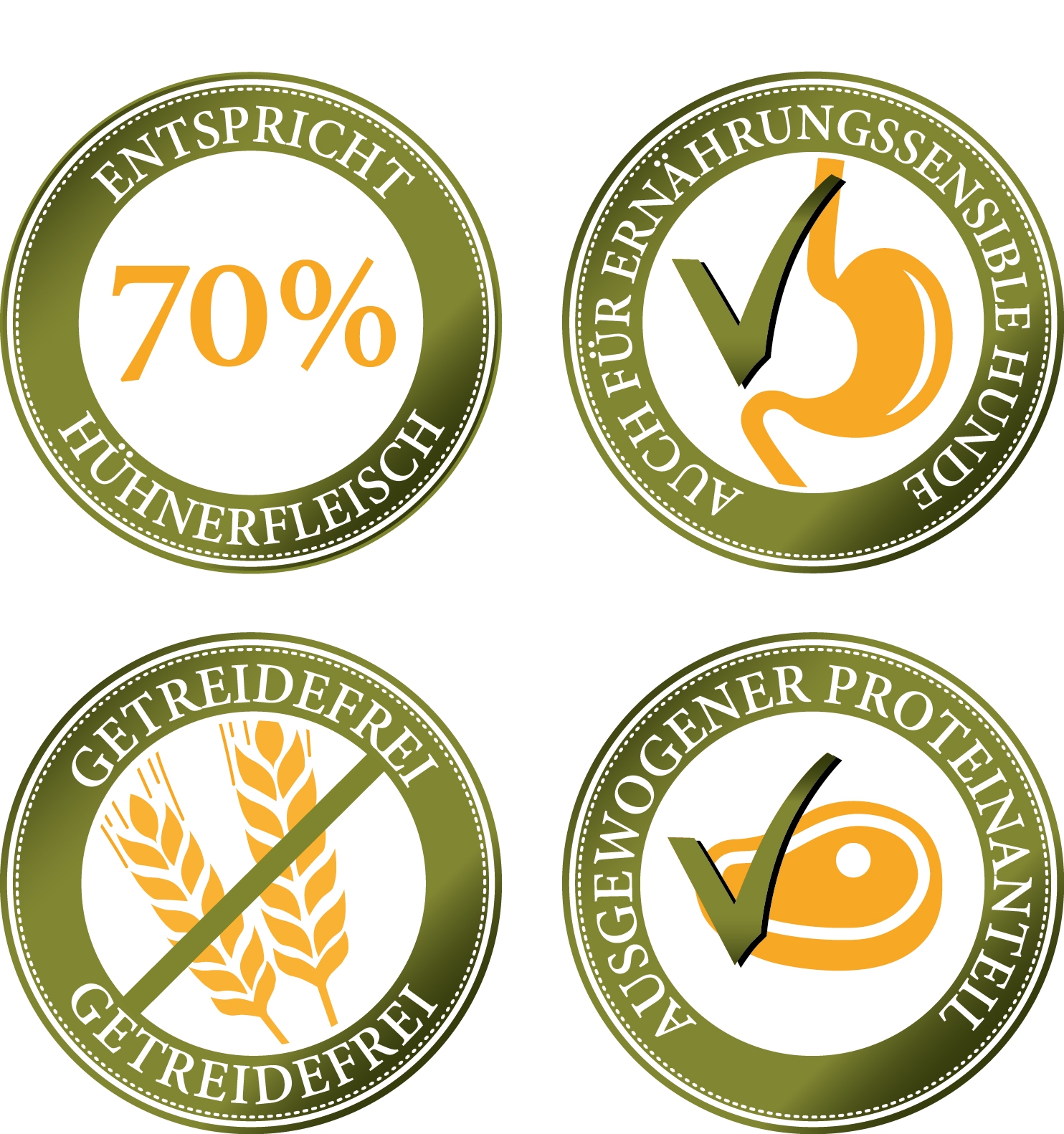 Cocker Spaniel Futter Set - Freiland-Schmaus 2,5 kg + Shiimun Skin 50 g + Fleischstreifen Huhn 100 g + 1 Jutebeutel