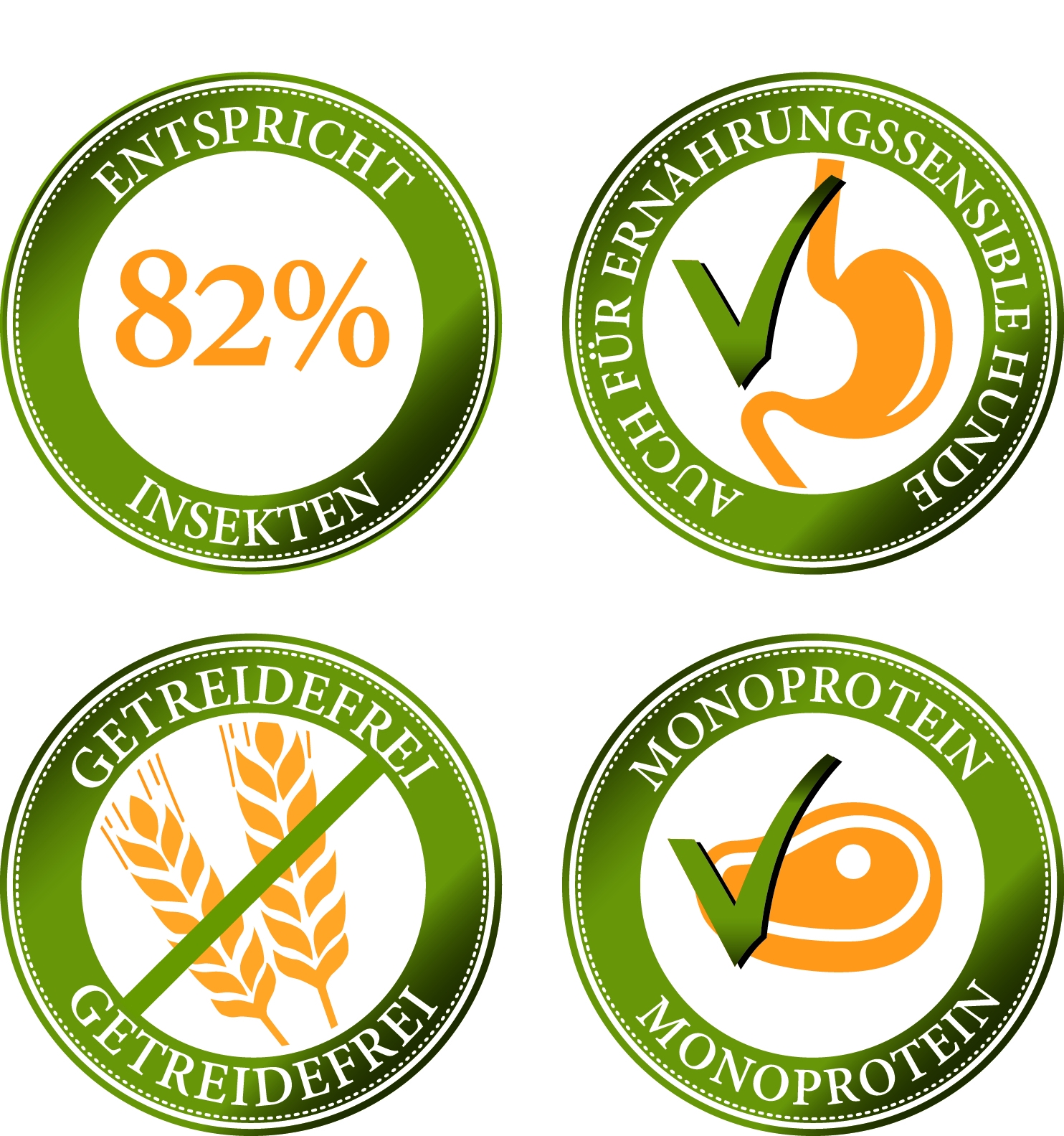 Hypoallergenes Trockenfutter mit Insekten - Landgut-Schmaus - 2,5 kg