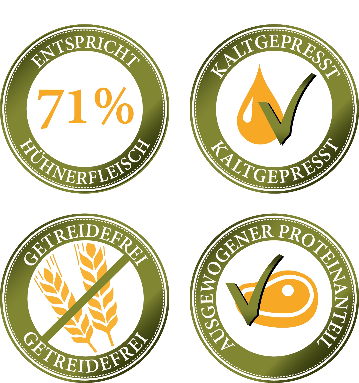 Sparset Nr. 3 - Wiesen-Schmaus 10 kg + Fleischstreifen Truthahn 100 g + Fleischstreifen Ente 100 g