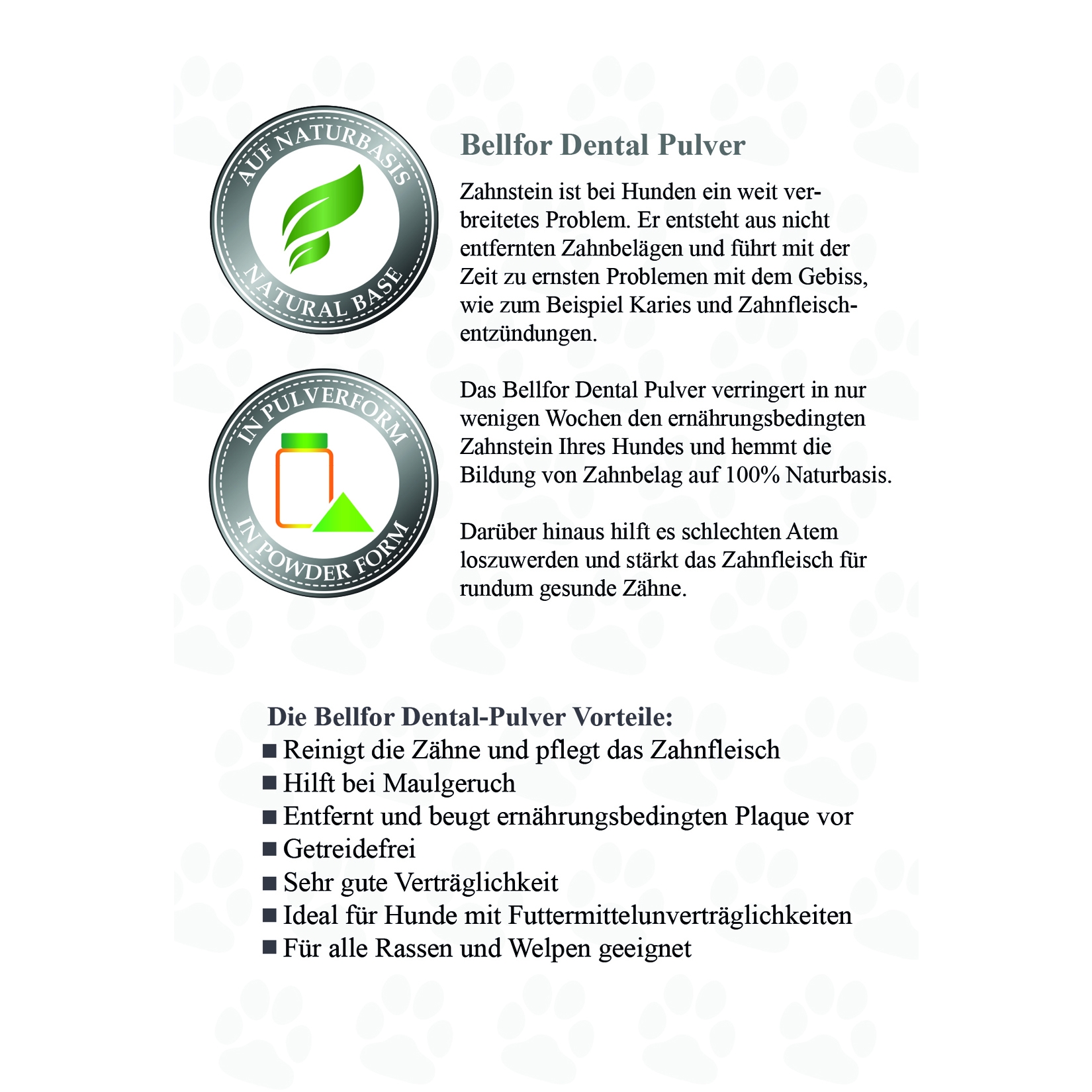 Leonberger Futter Set - Wiesen-Schmaus 4 kg + Dental Pulver 80 g + Truthahn Trockenfleisch 100 g + 1 Messbecher