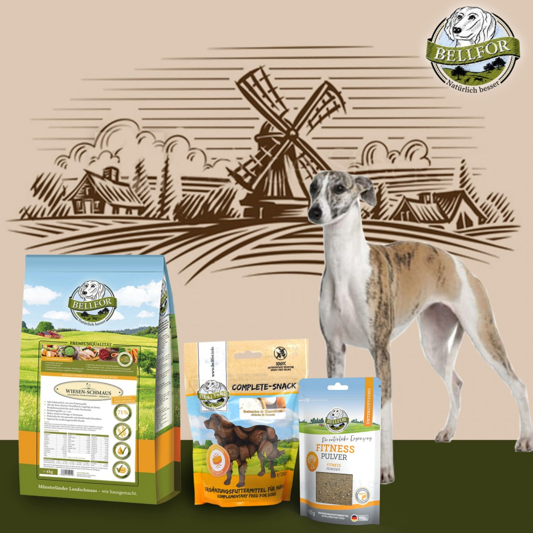 Futterset für Windhunde