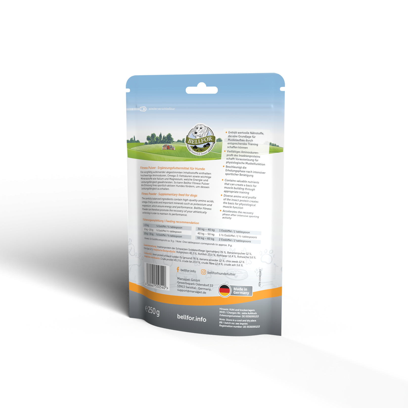 Fitness Pulver für Sporthunde - 250 g