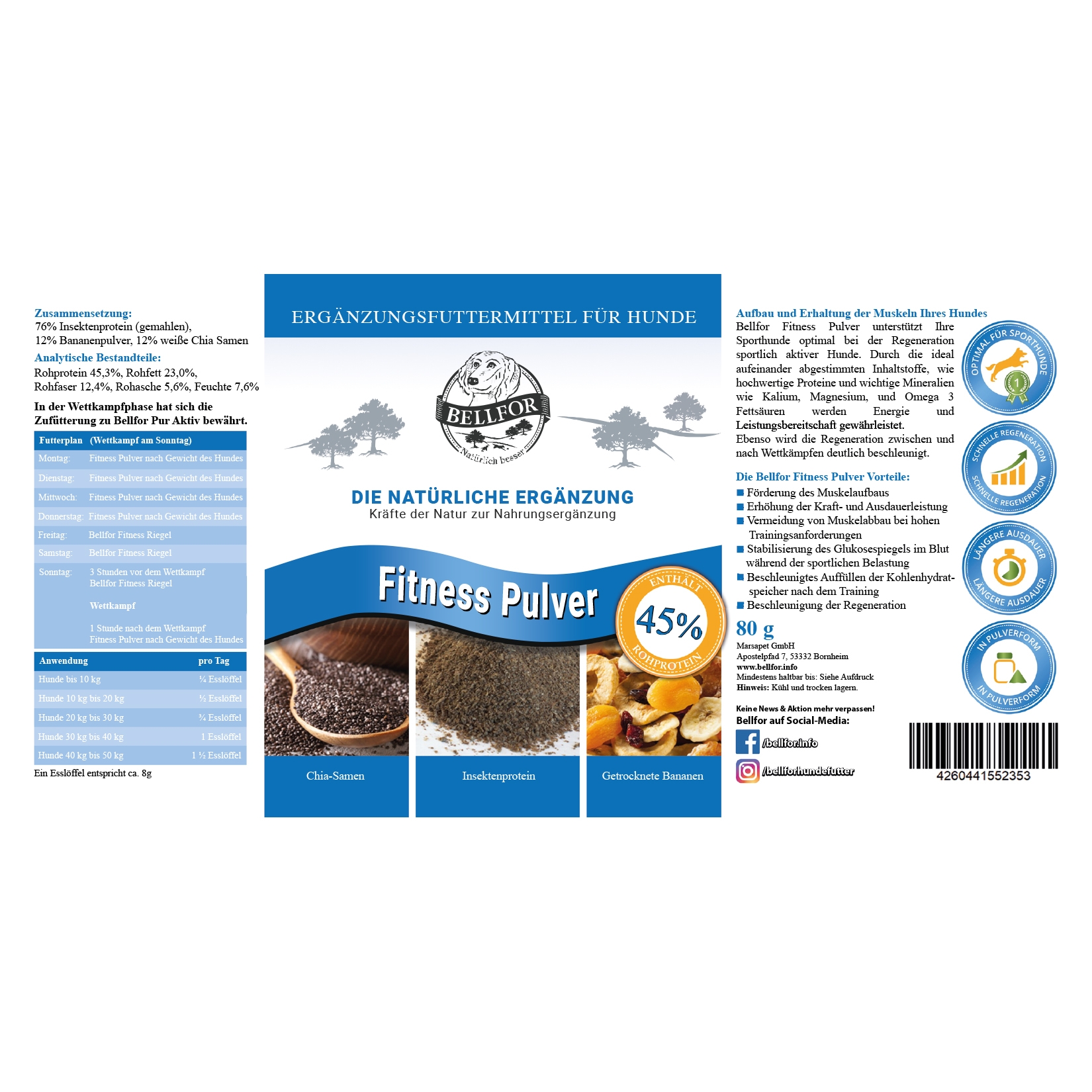 Futterset für Windhunde