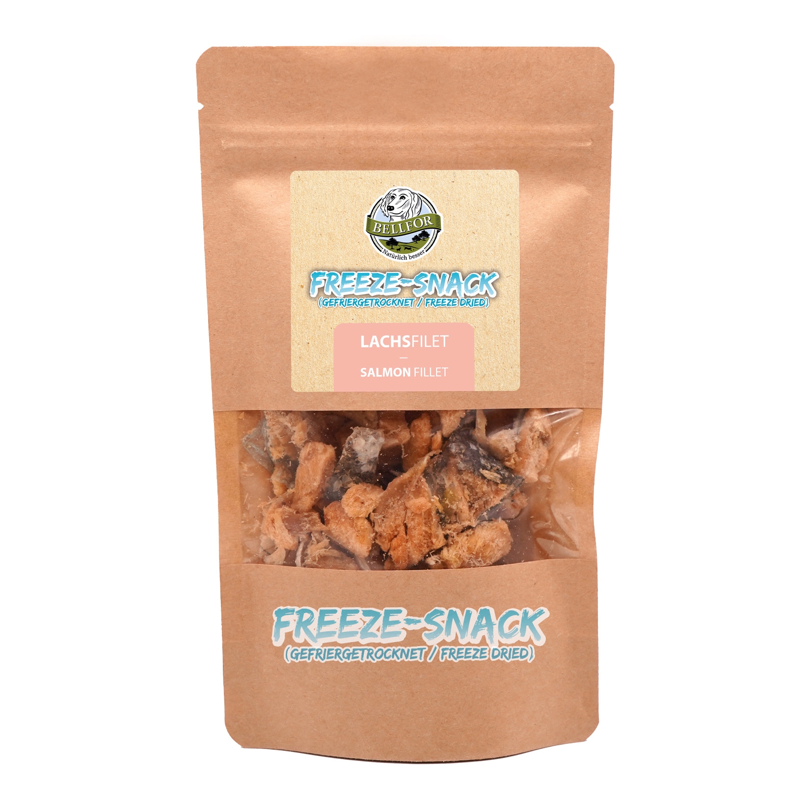 Freeze-Snack für Hunde - Lachsfilet (gefriergetrocknet) - 50 g