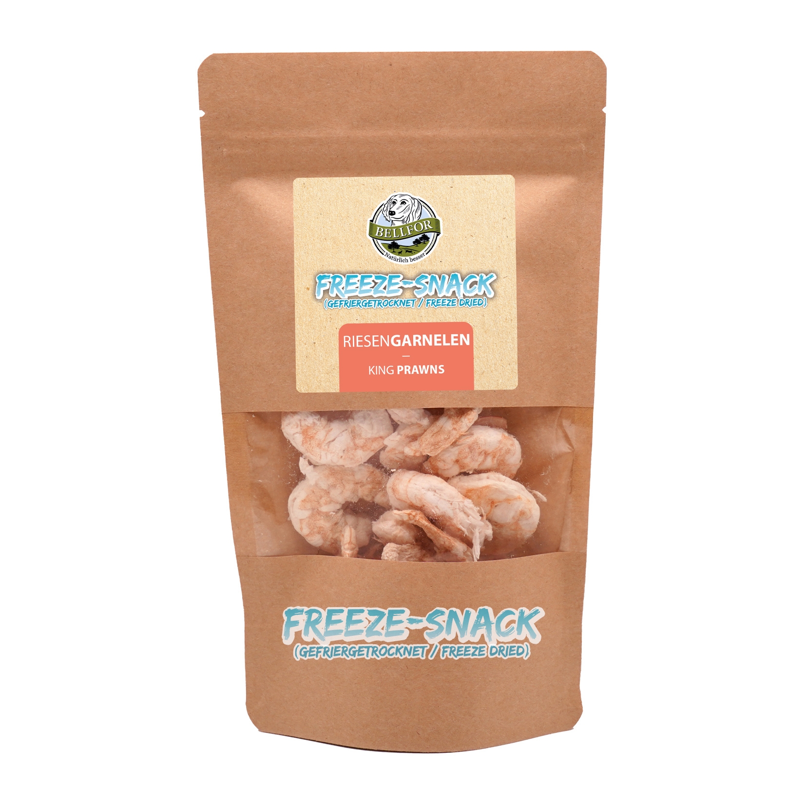 Freeze-Snack für Hunde - Riesengarnelen (gefriergetrocknet) - 35 g