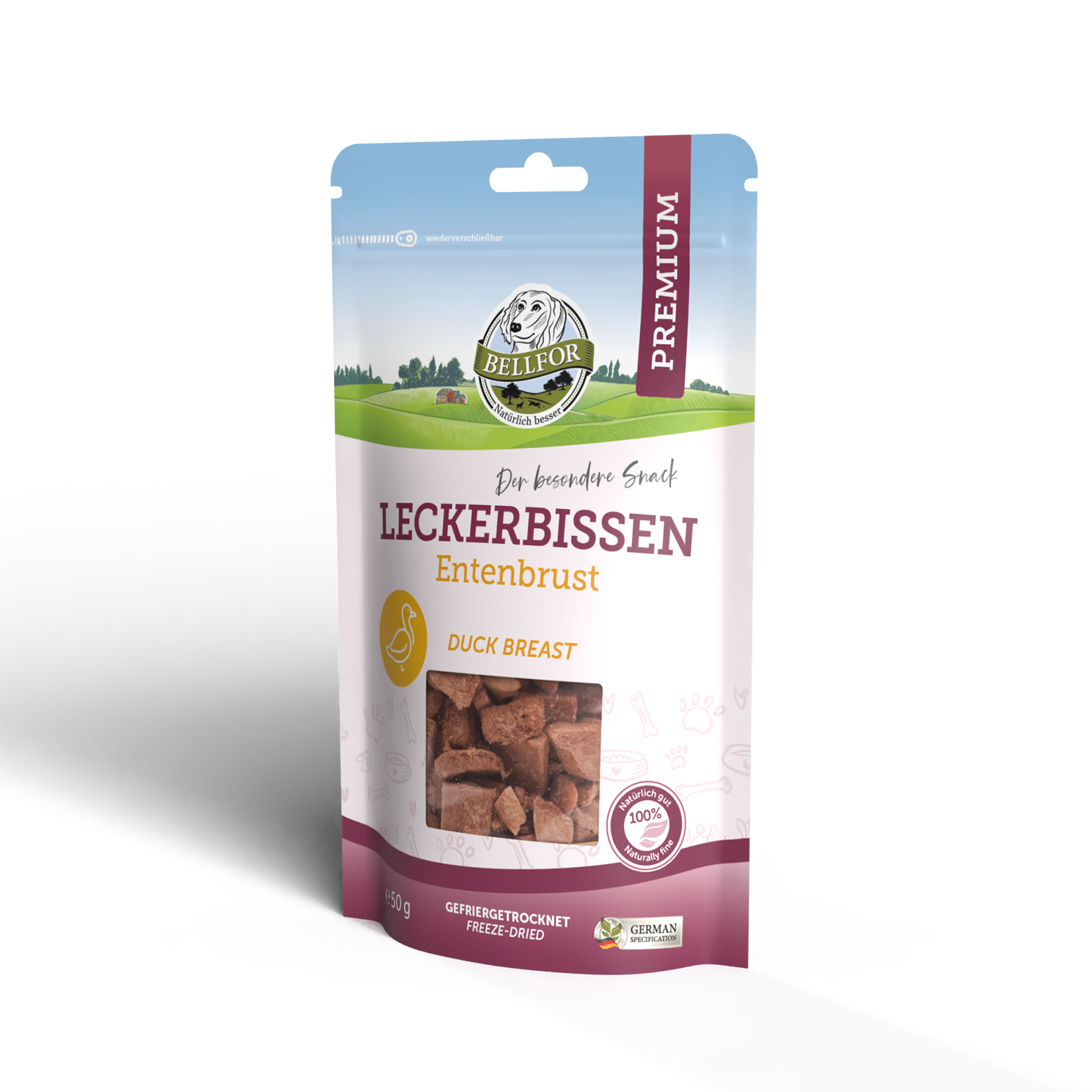 Leckerbissen für Hunde - Entenbrust (gefriergetrocknet) - 50 g