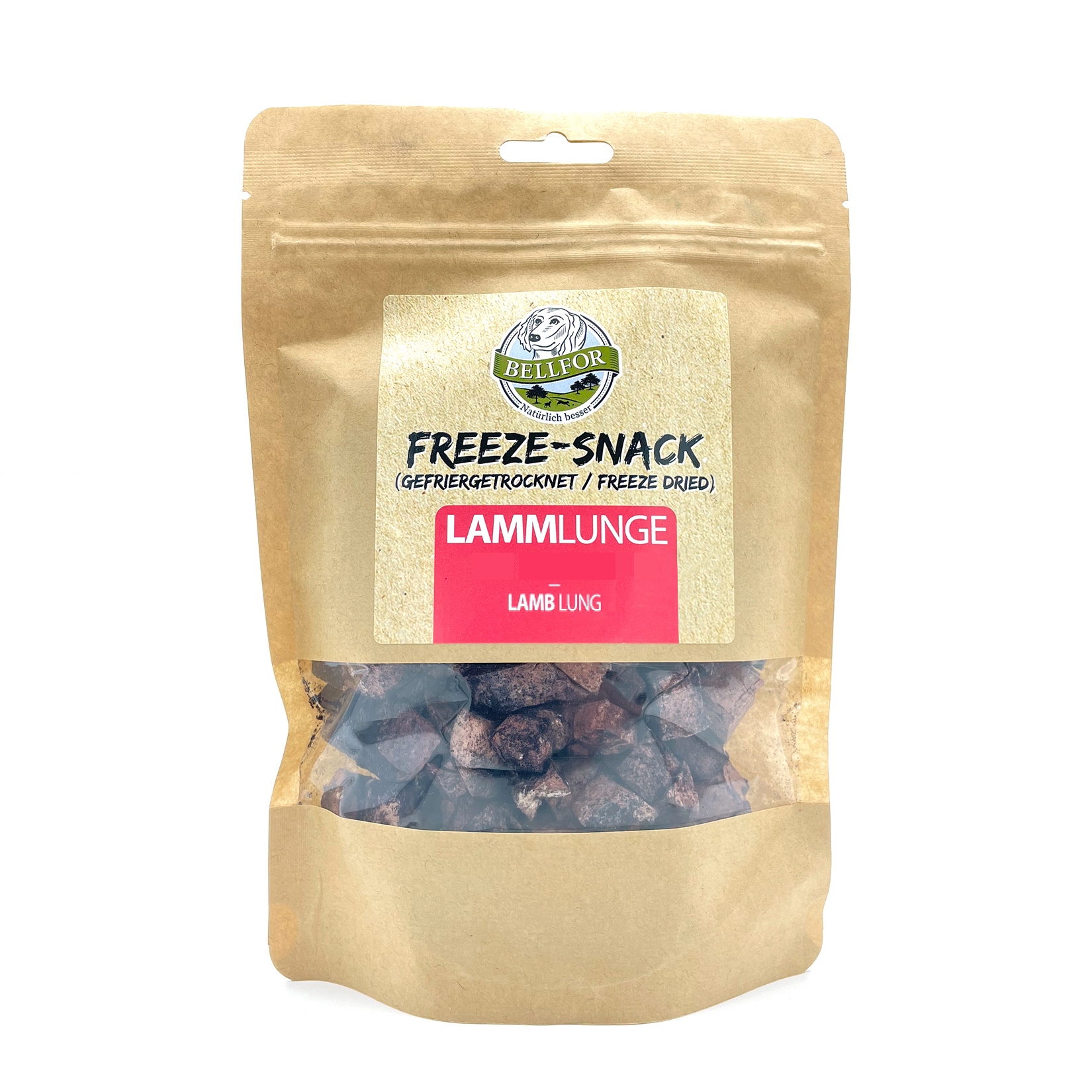 Freeze-Snack für Hunde - Lammlunge (gefriergetrocknet) - 50 g