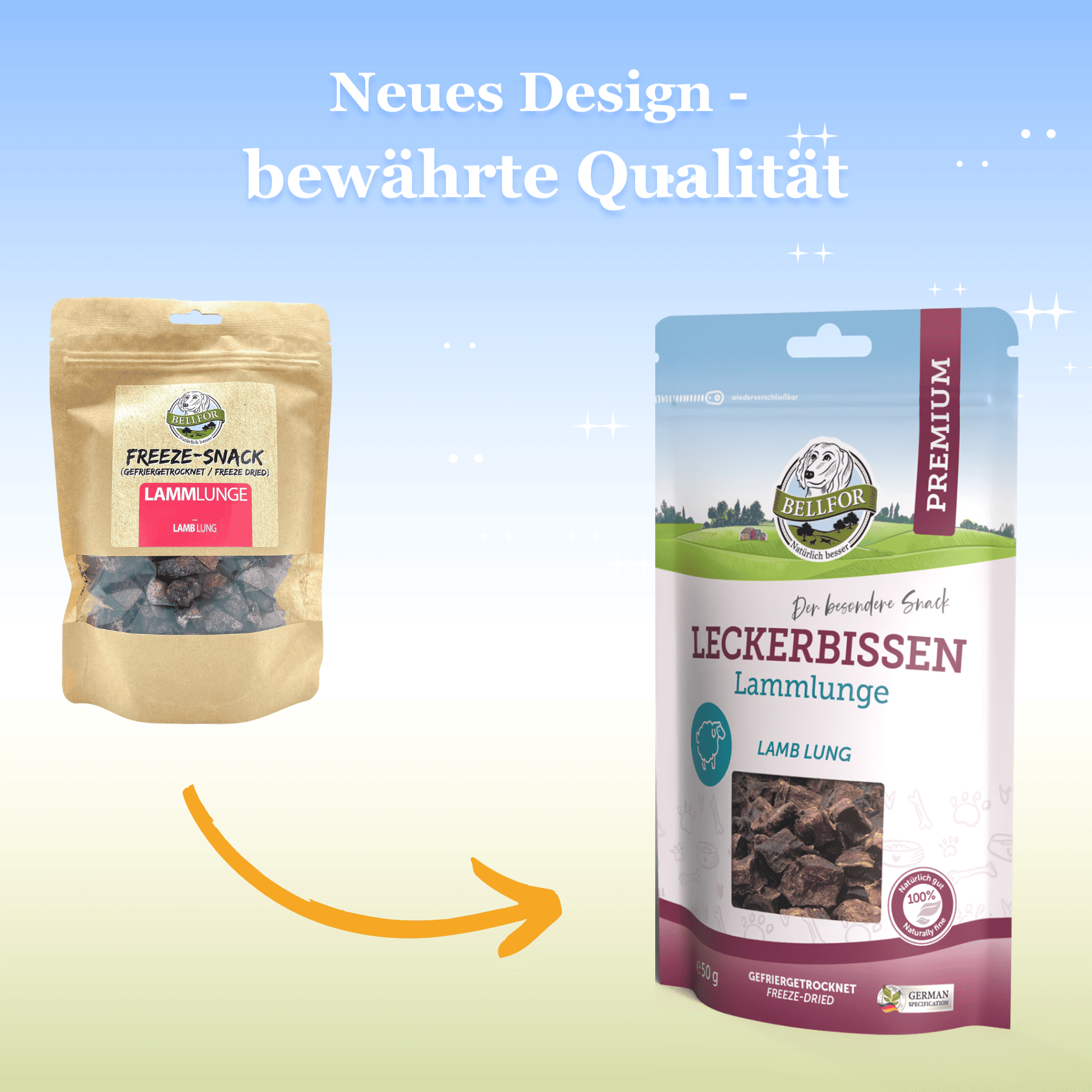 Leckerbissen für Hunde - Lammlunge (gefriergetrocknet) - 50 g