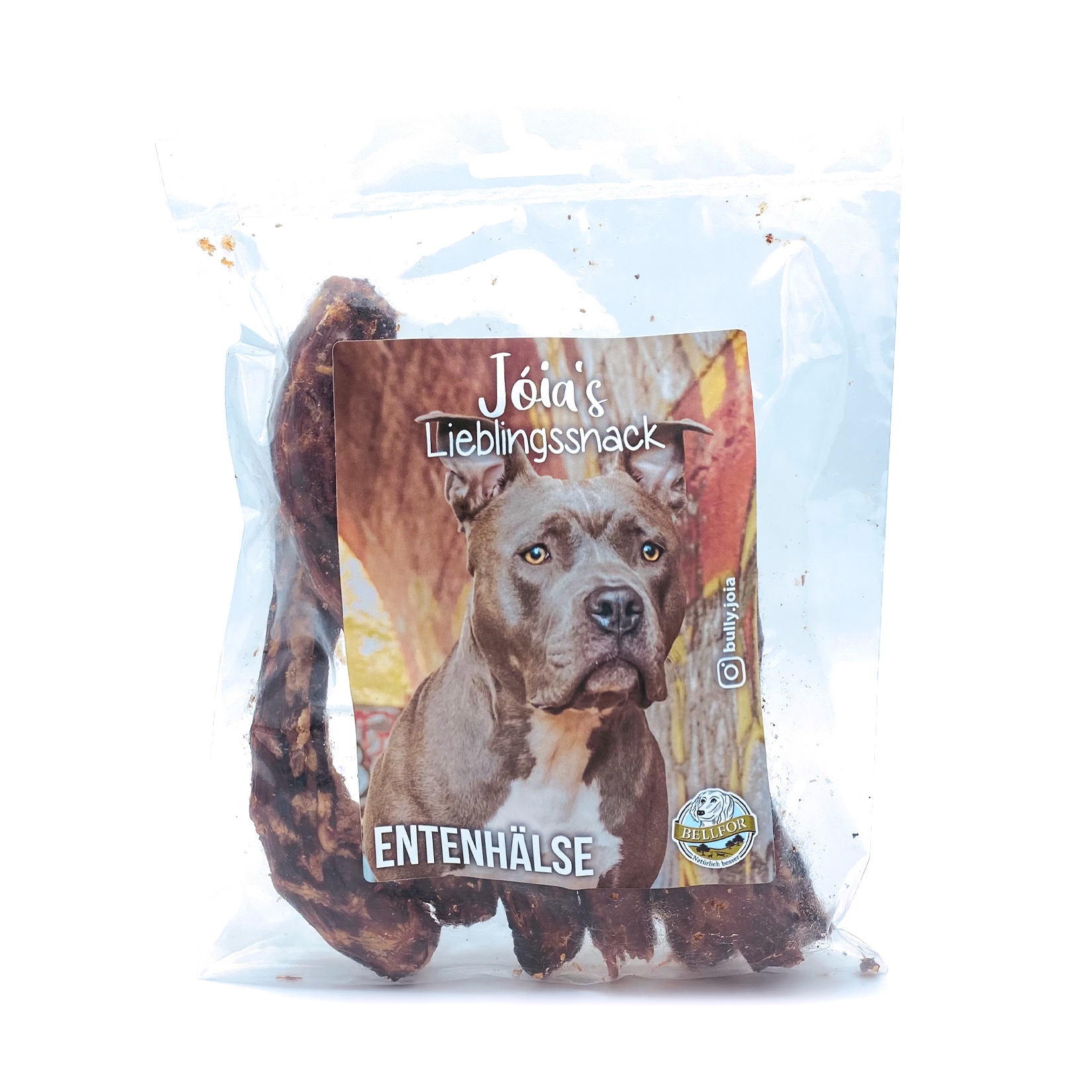 Hundesnack - Joia's Lieblingssnack Enten-Hals - 250 g