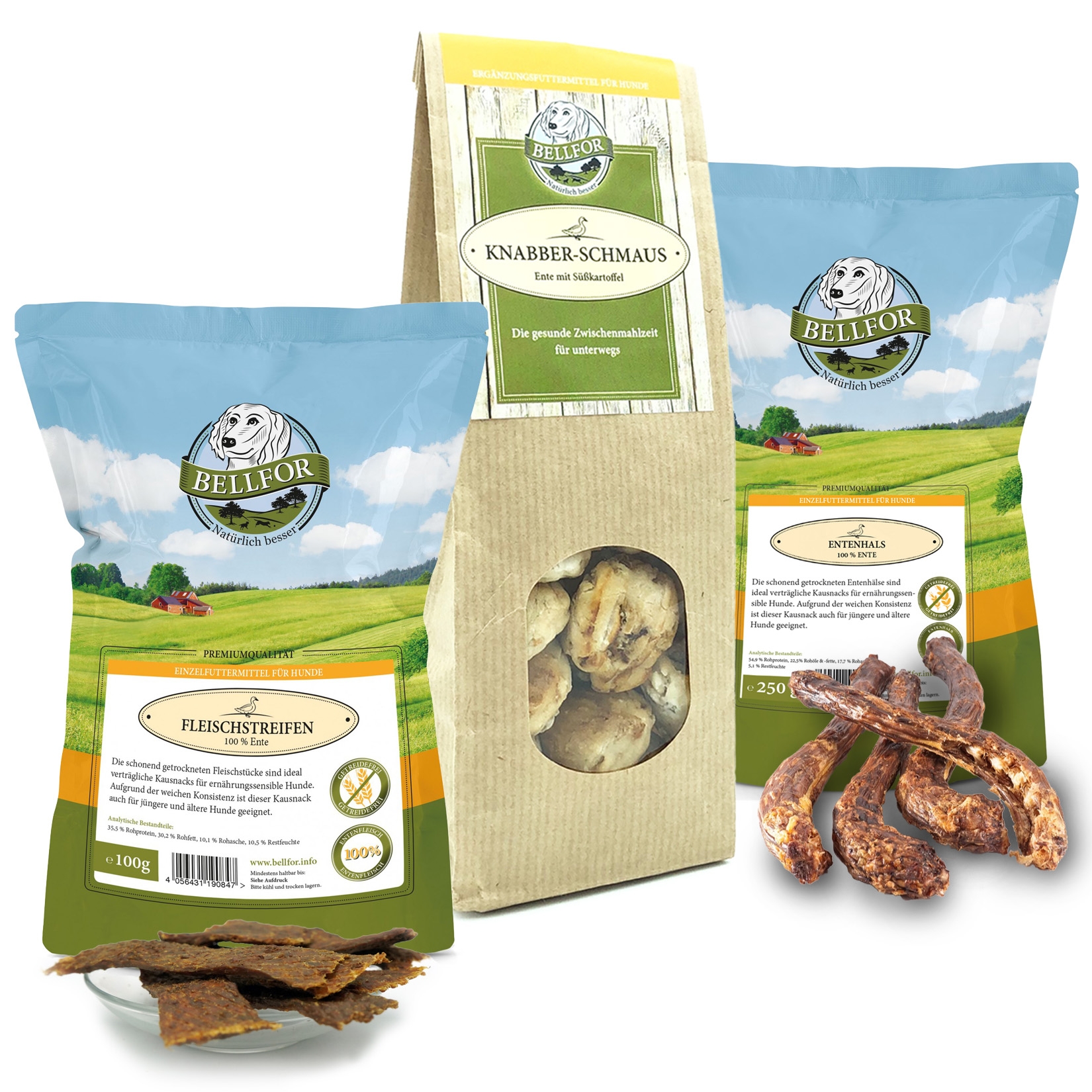 Gesunde Hundeleckerlis mit Ente