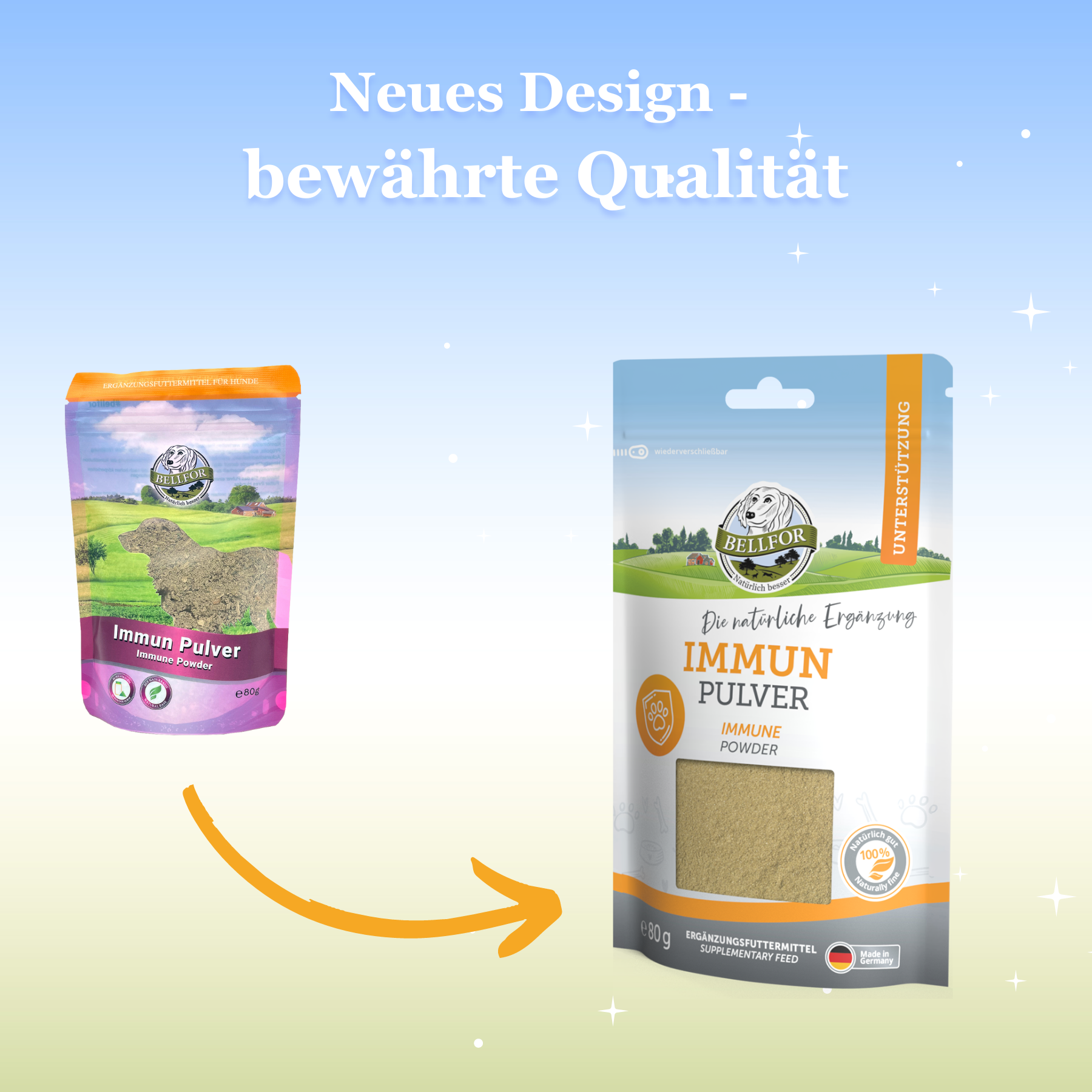 Irischer Wolfshund Futter Set - Naturgut-Schmaus 4 kg + Immun Pulver 80 g + Hirsch Lungenwürfel 200 g + 1 Jutebeutel