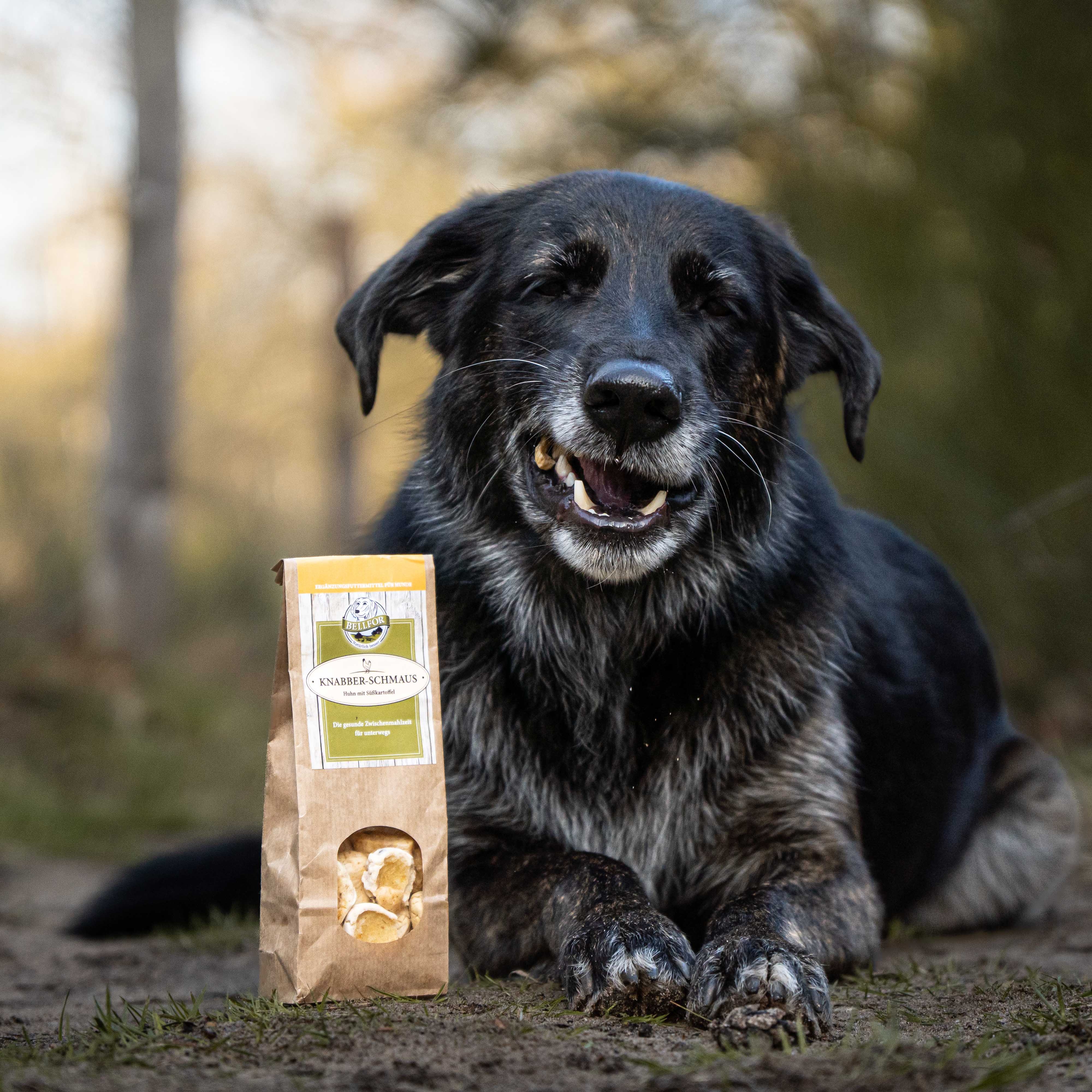 Hundekekse mit frischem Hühnerfleisch - Knabber-Schmaus - 100 g