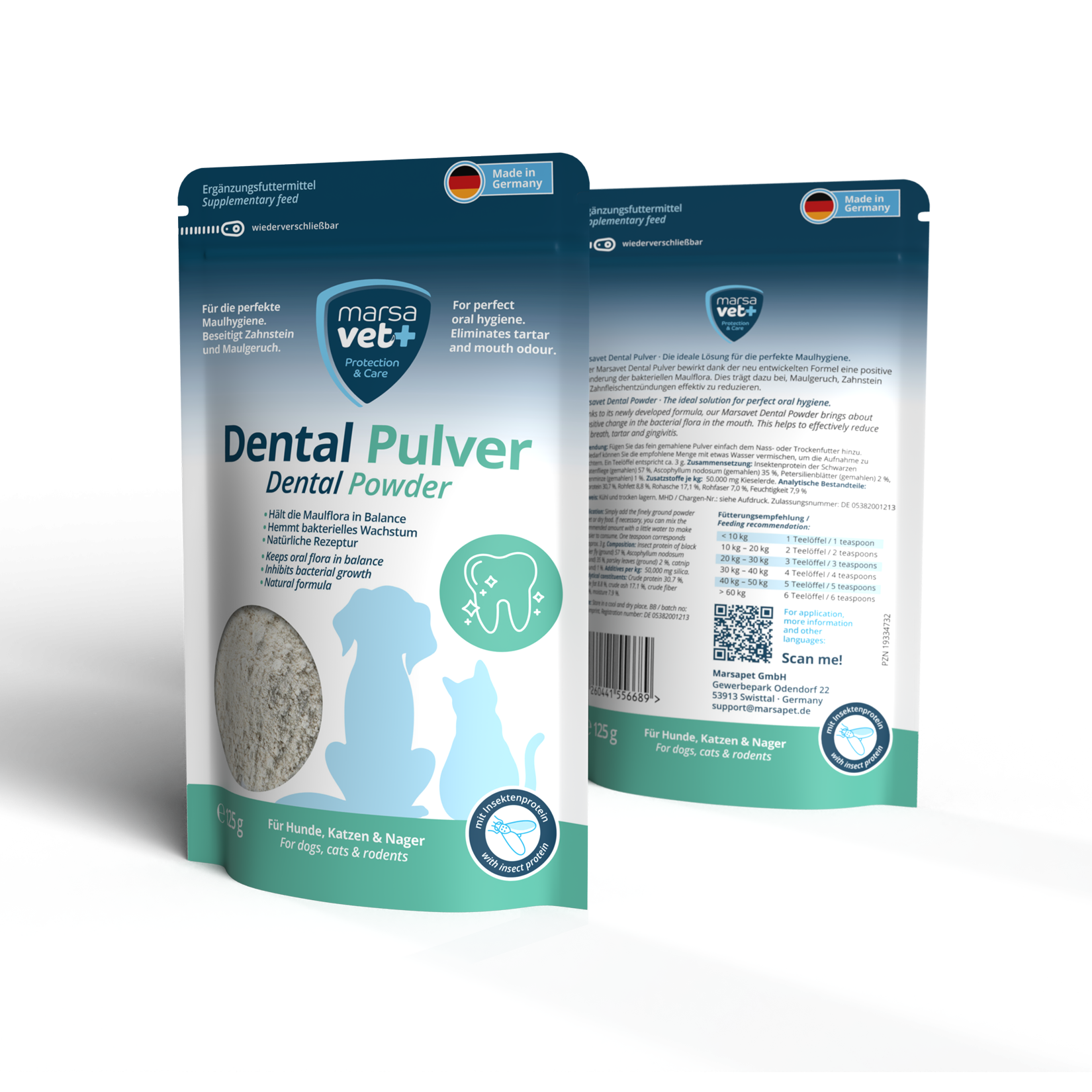 Marsavet Dental Pulver - 125 g 