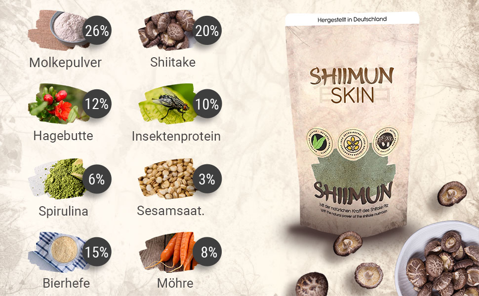 Shiimun Skin Pulver - 120 g