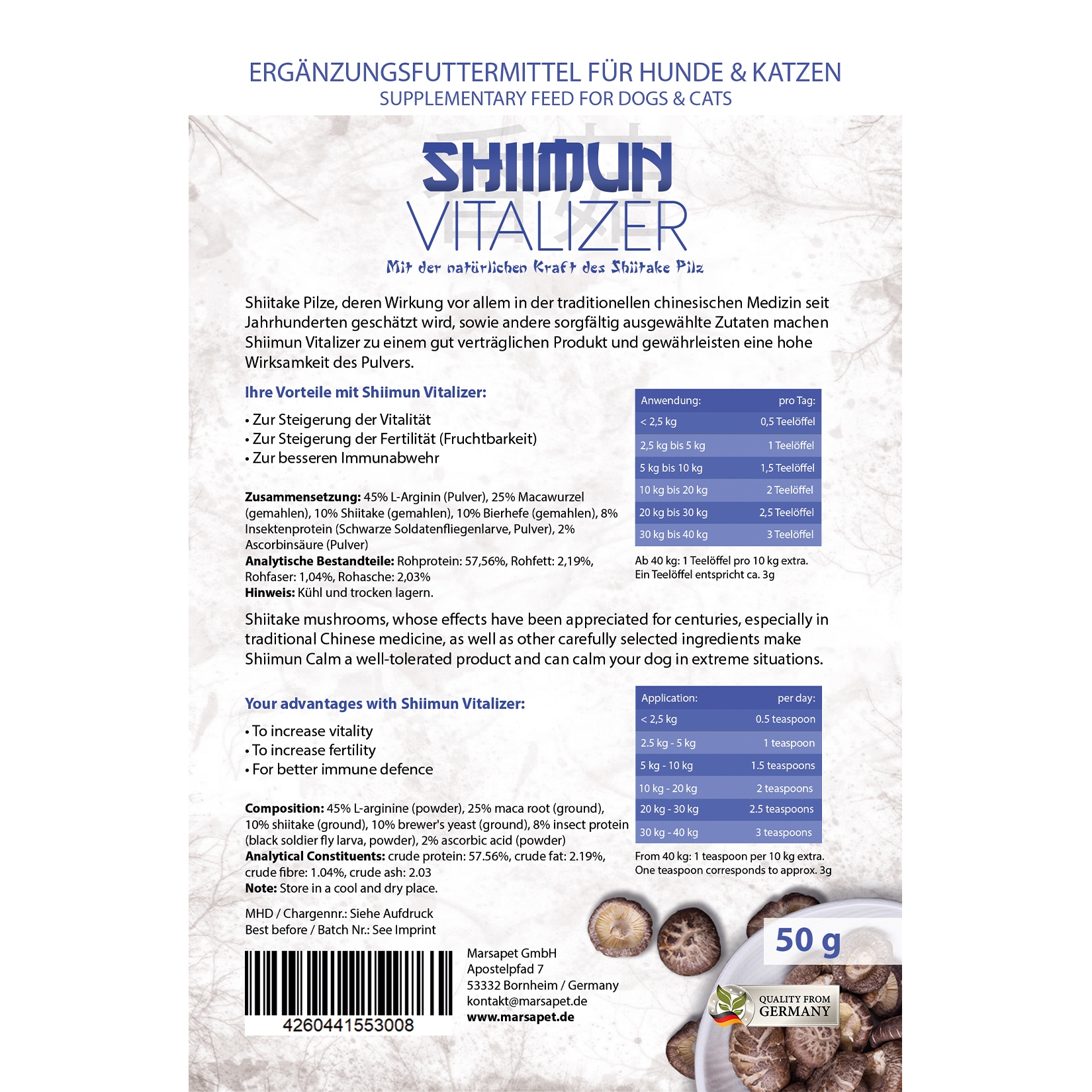 Shiimun Vitalizer Pulver - 50 g