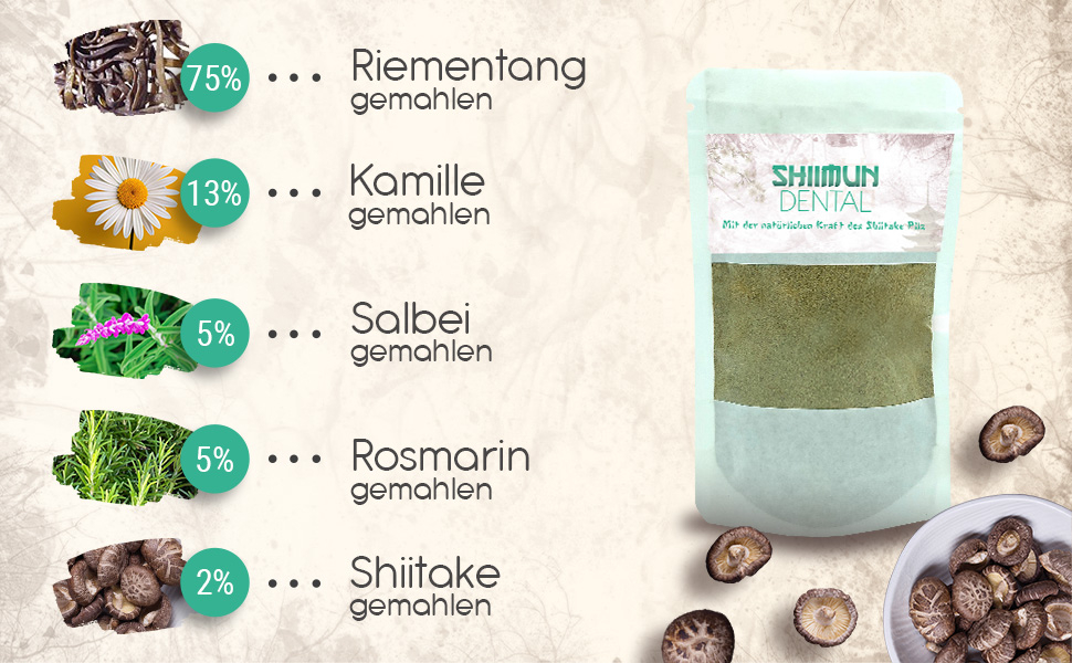 Shiimun Dental Pulver - 50 g