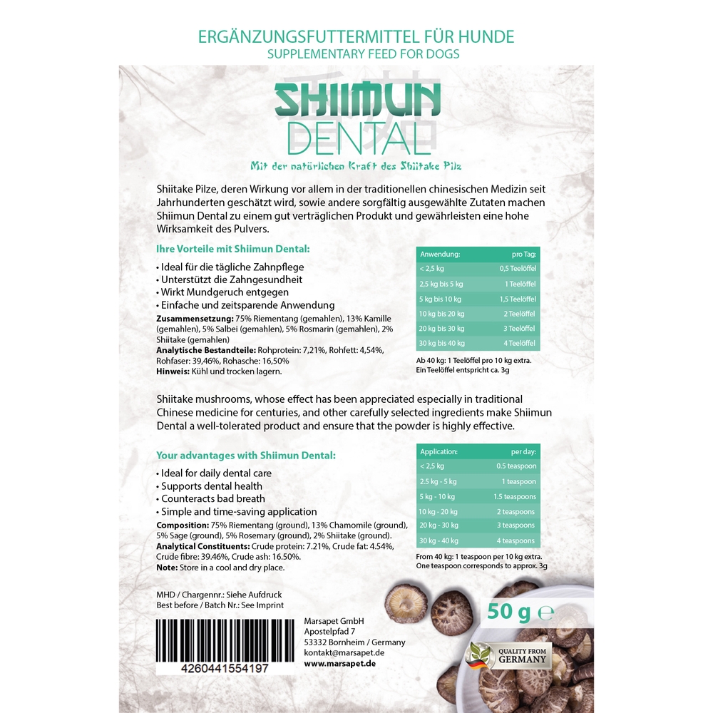 Shiimun Dental Pulver - 50 g