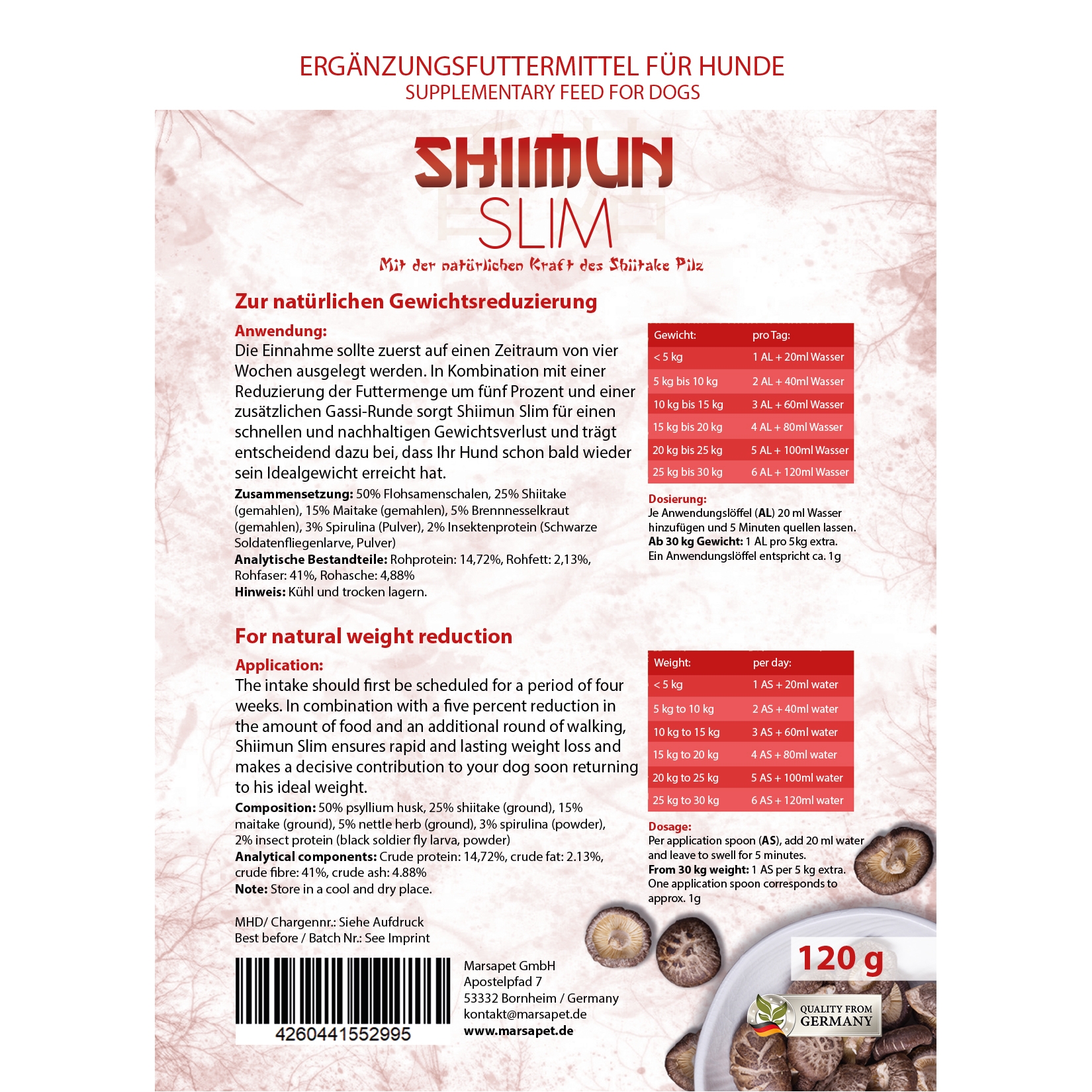 Shiimun Slim Pulver - 120 g