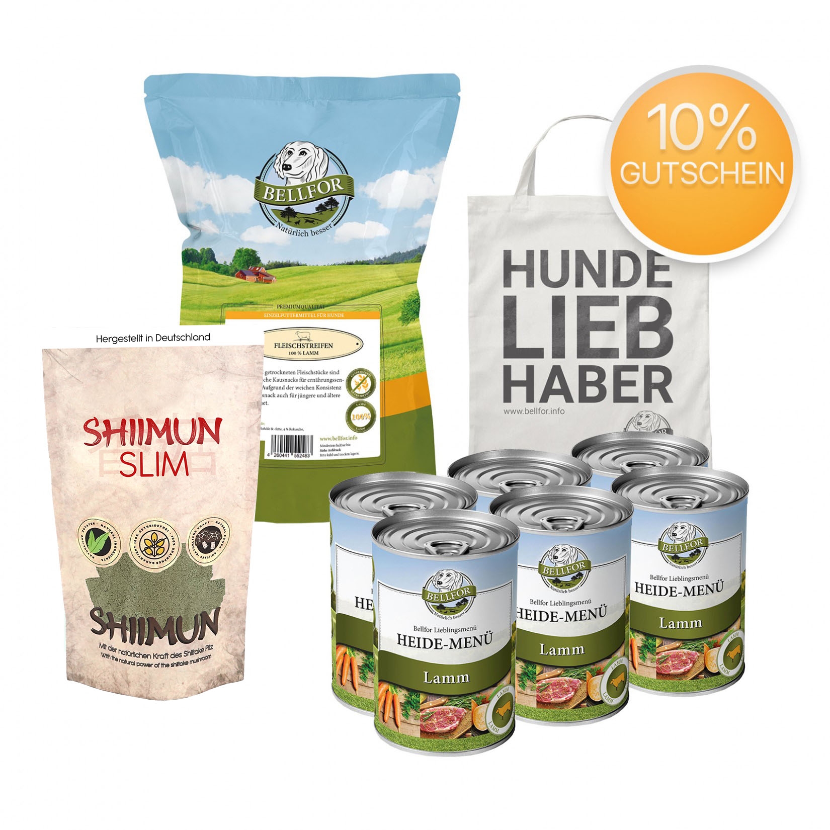 Futterset mit Heide-Menü Hundefutter Nass für kleine Hunde mit Übergewicht
