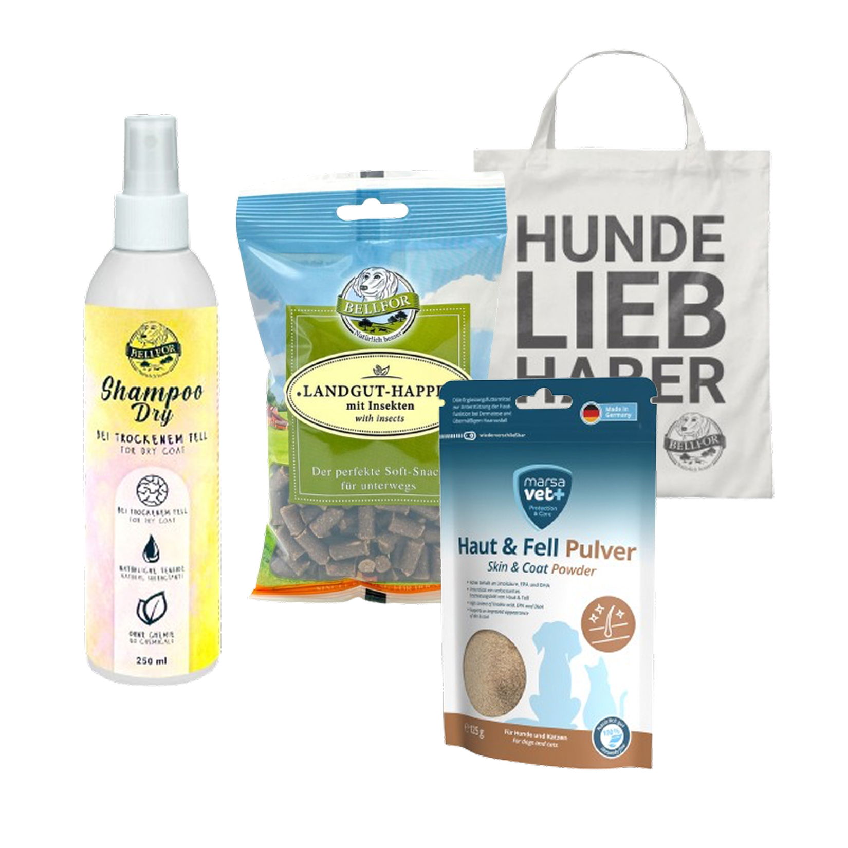 Körperpflege-Sparset für Hunde mit trockenem Fell