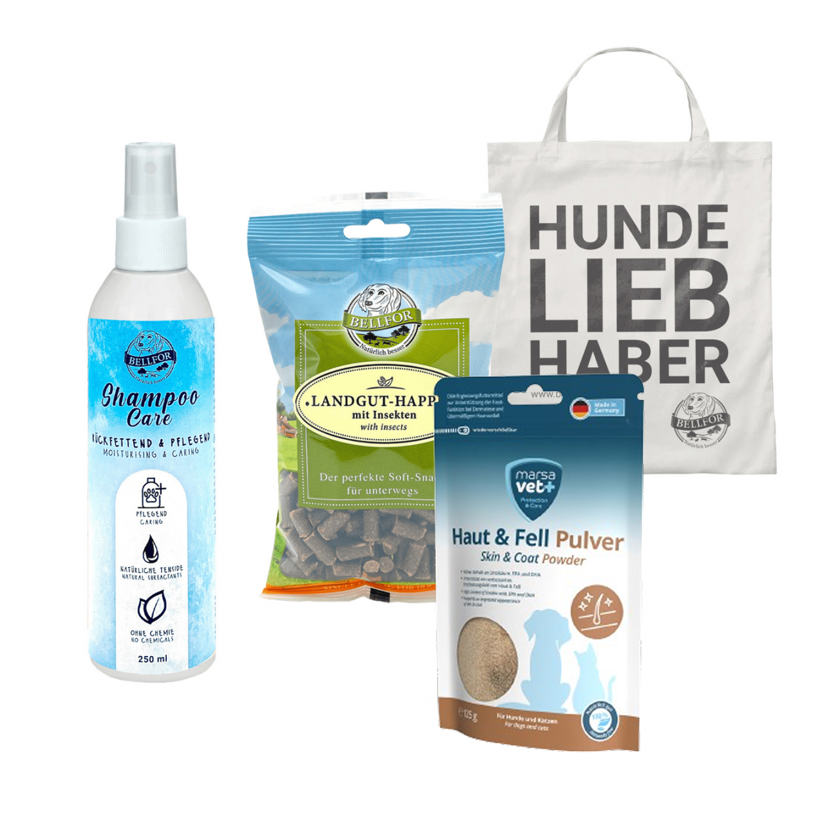 Körperpflege-Sparset mit rückfettendem Hundeshampoo