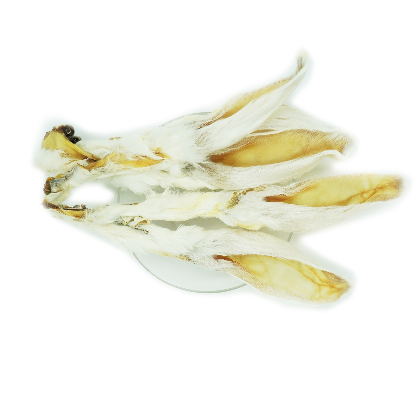 Hundeleckerli - Kaninchenohren mit Fell - 200 g