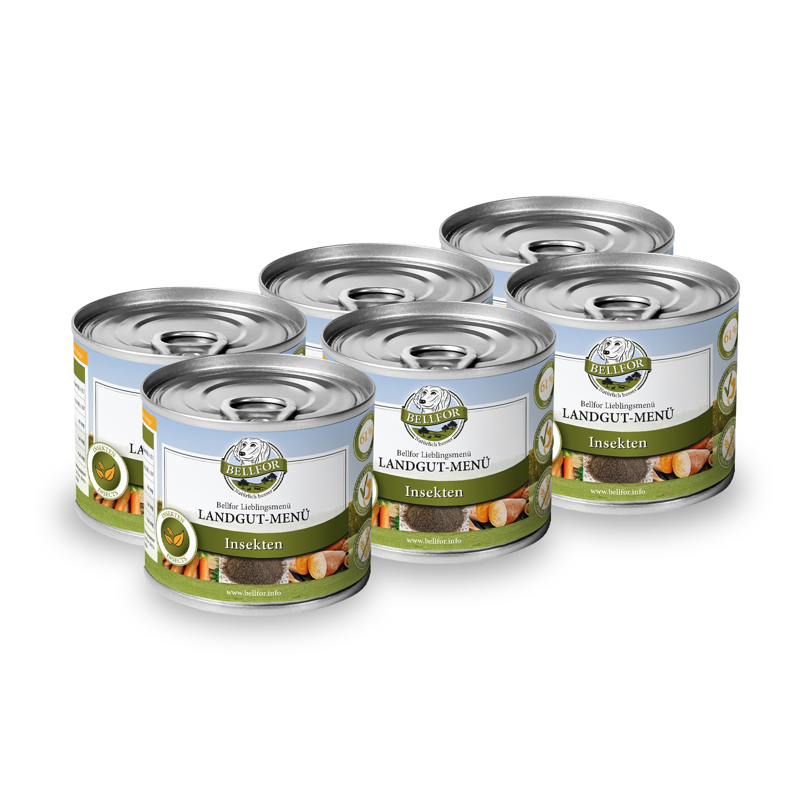 Bellfor Sparset für kleine Hunde mit Leishmaniose - Bellfor Landgut-Menü 6 x 200 g + Bellfor Landgut-Happen 200 g + Bellfor Immun 80 g